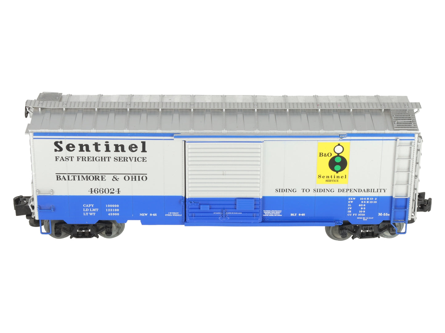 Lionel 1926620 O Baltimore and Ohio Sentinel Freightsounds PS-1 Boxcar #466024 EX