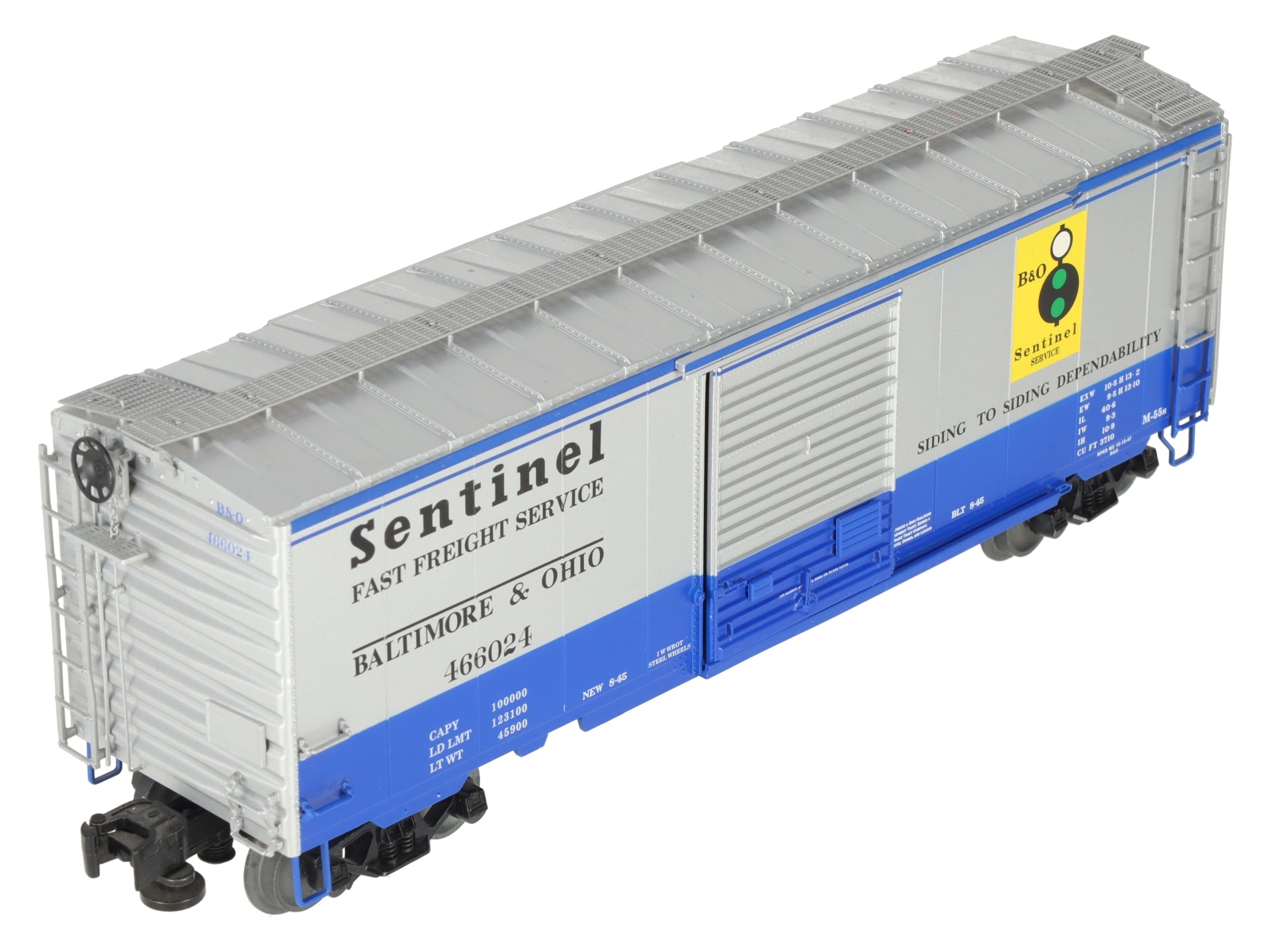 Lionel 1926620 O Baltimore and Ohio Sentinel Freightsounds PS-1 Boxcar #466024 EX