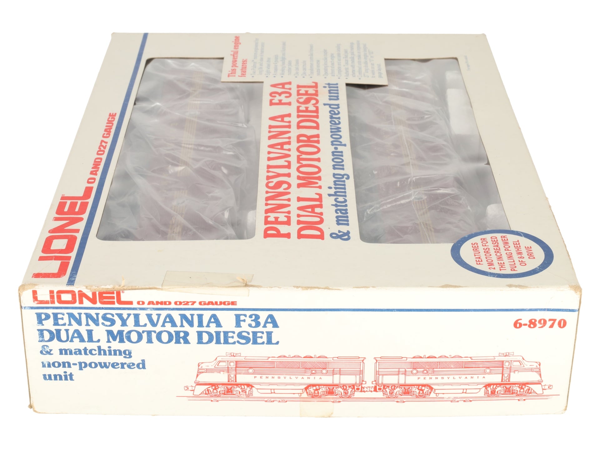 Lionel 6-8970 O Gauge Pennsylvania F3 Tuscan AA Diesel Locomotive Set- 8970/8971 LN/Box
