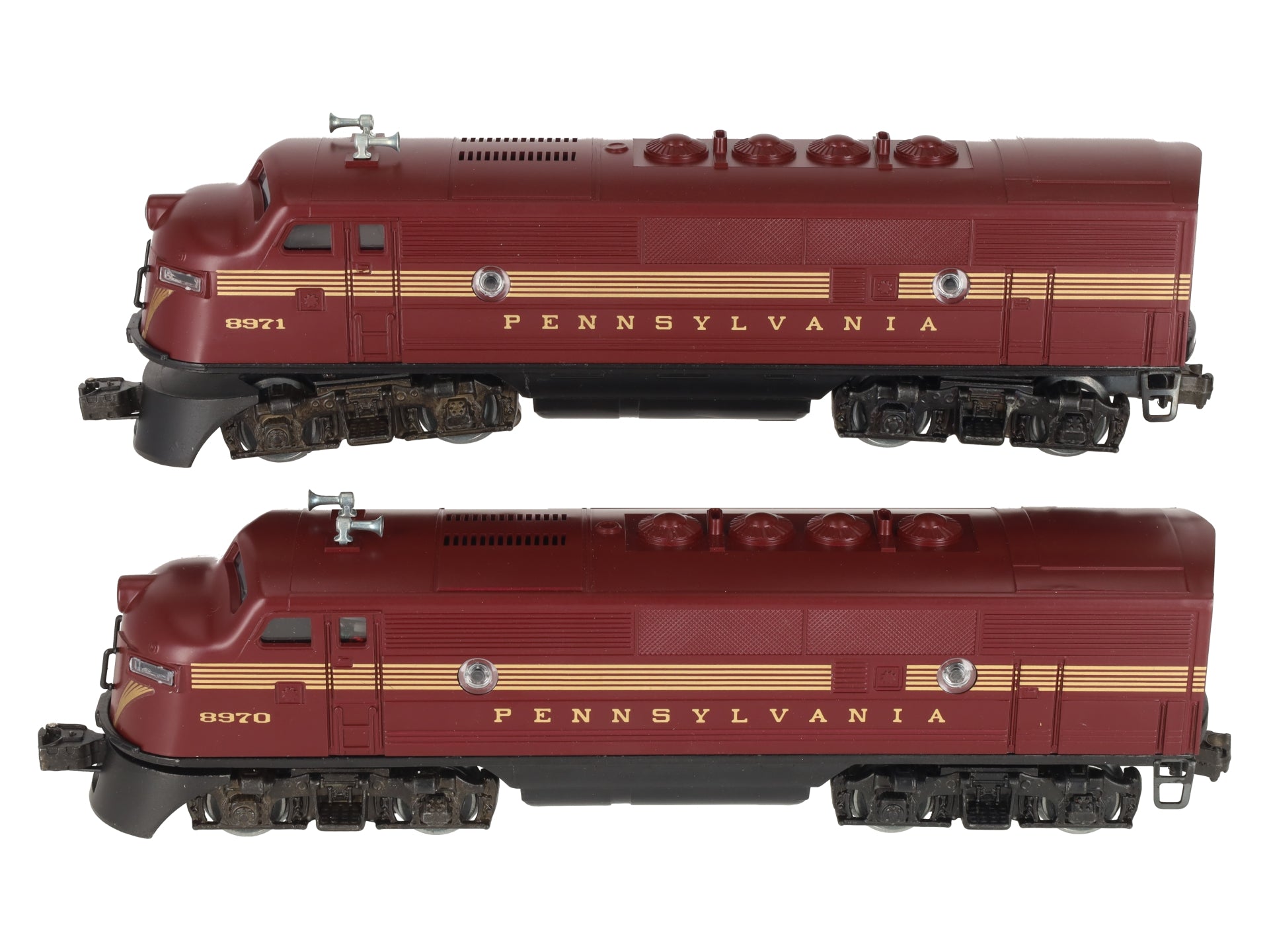 Lionel 6-8970 O Gauge Pennsylvania F3 Tuscan AA Diesel Locomotive Set- 8970/8971 LN/Box