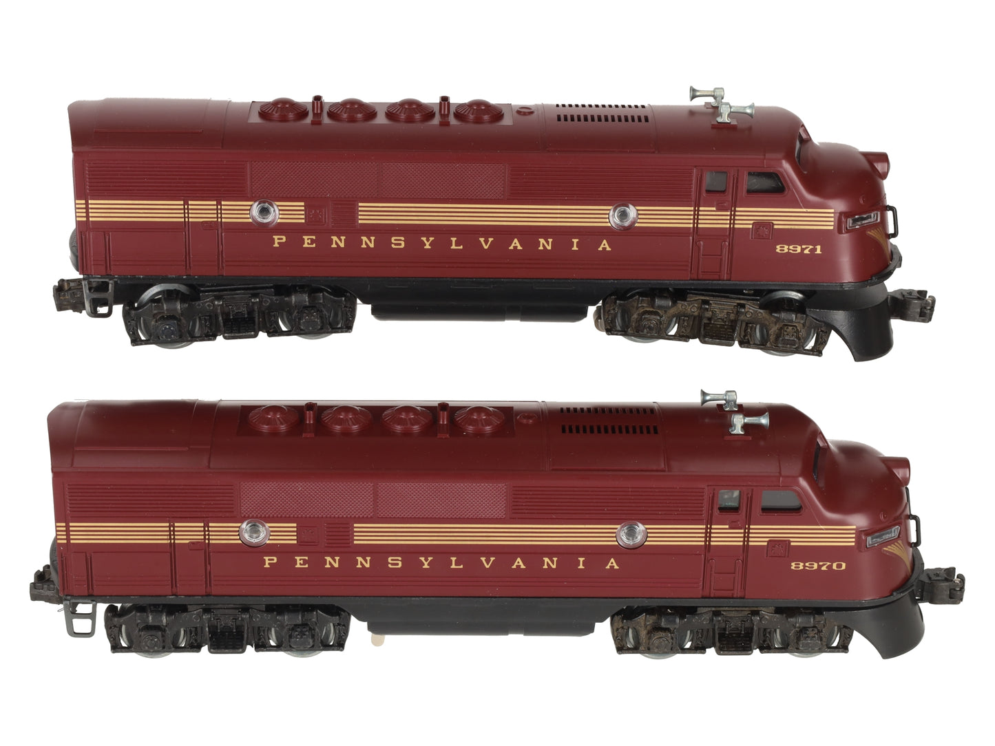 Lionel 6-8970 O Gauge Pennsylvania F3 Tuscan AA Diesel Locomotive Set- 8970/8971 LN/Box