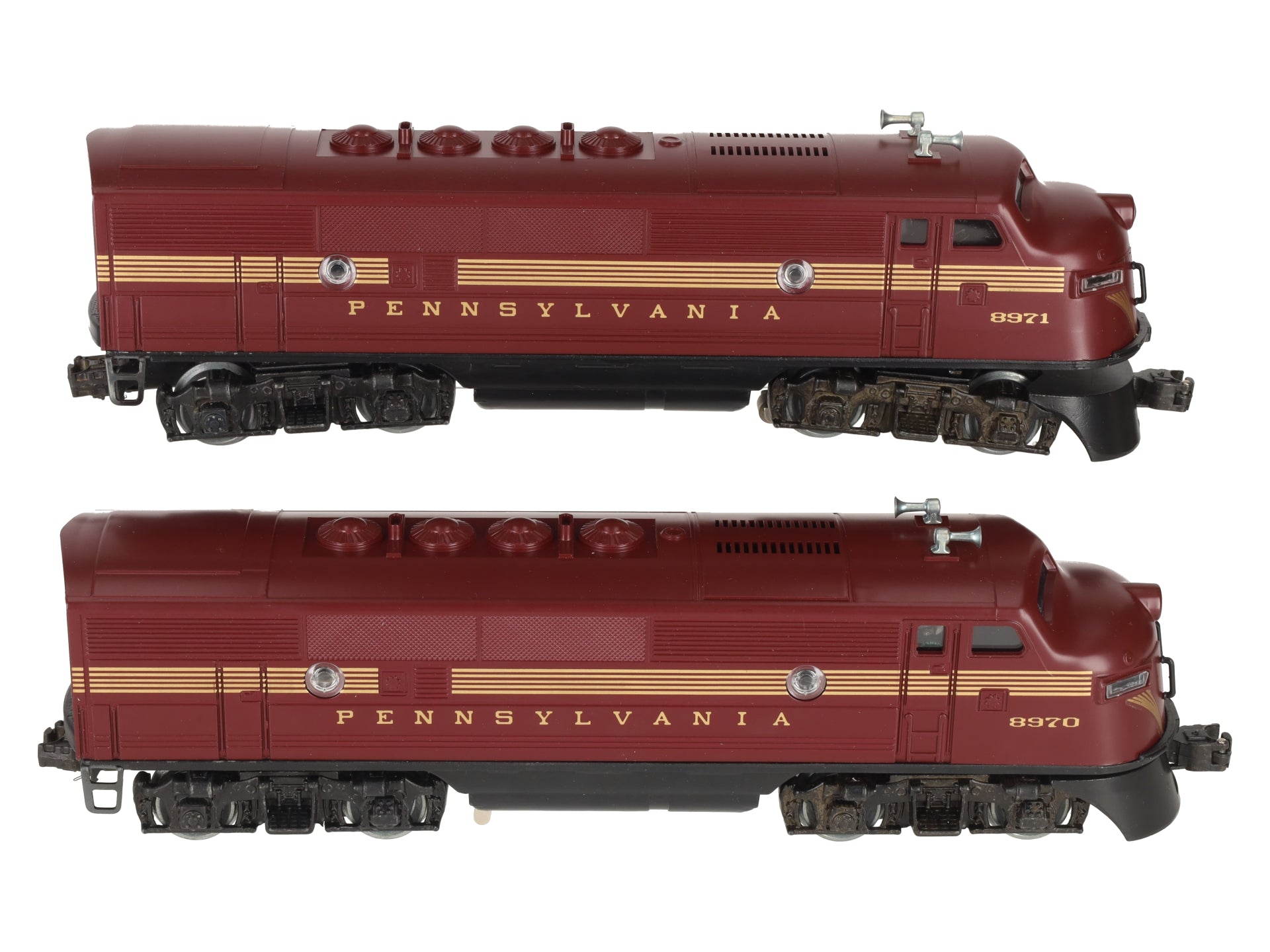 Lionel 6-8970 O Gauge Pennsylvania F3 Tuscan AA Diesel Locomotive Set- 8970/8971 LN/Box