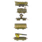 Marx 1526 Vintage O Olive Drab Army Train Set