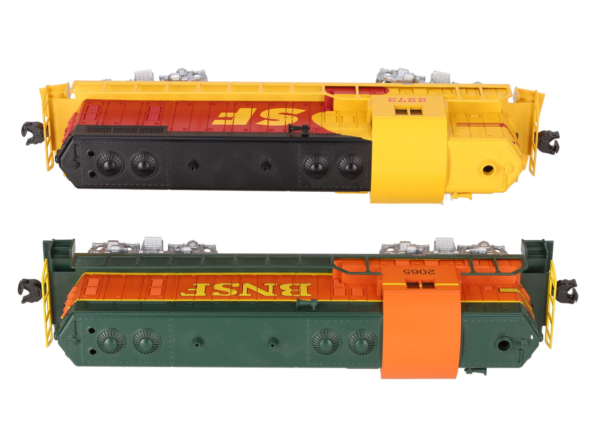 Williams O Gauge BNSF & SF GP7-105 AA Merger Set #2272,2065 LN/Box