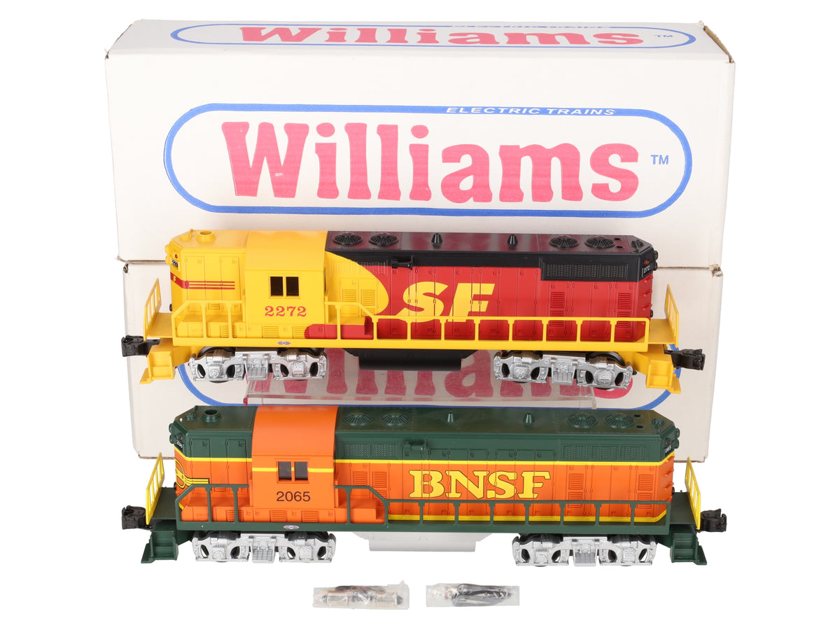Williams O Gauge BNSF & SF GP7-105 AA Merger Set #2272,2065 LN/Box