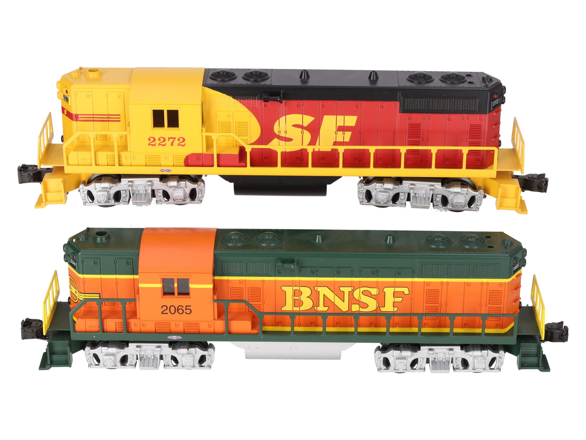 Williams O Gauge BNSF & SF GP7-105 AA Merger Set #2272,2065 LN/Box