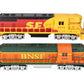Williams O Gauge BNSF & SF GP7-105 AA Merger Set #2272,2065 LN/Box