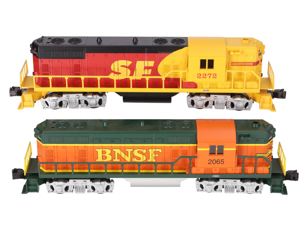Williams O Gauge BNSF & SF GP7-105 AA Merger Set #2272,2065 LN/Box