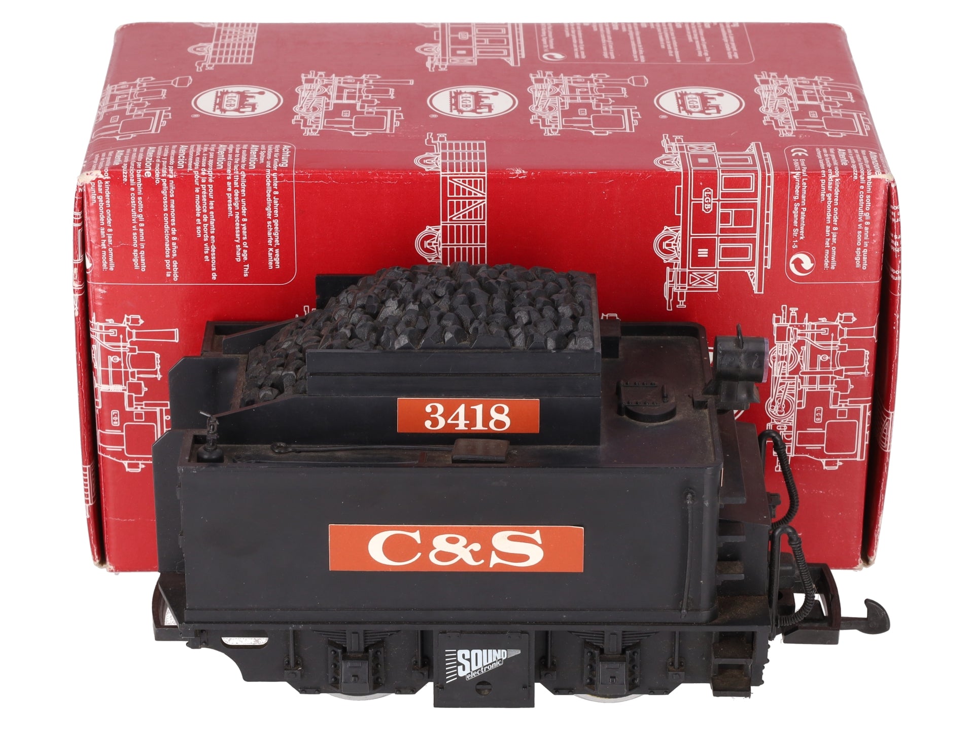 LGB 69672 G Powered Custom Colorado & Southern American Tender w/Sound #3418 EX/Box