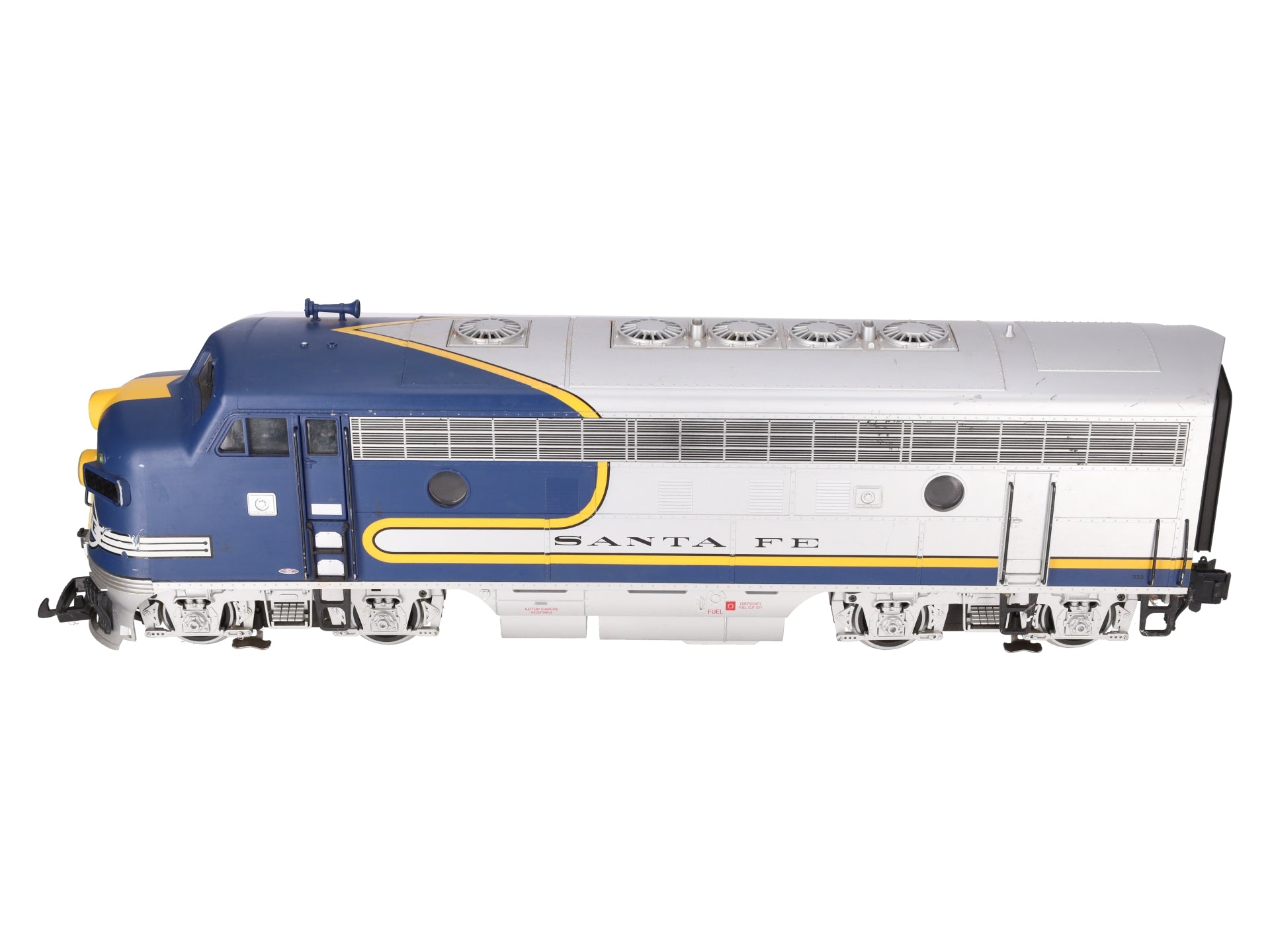 LGB 20577 G ATSF Bluebonnet Powered F7A Unit Diesel Locomotive #333 VG/Box