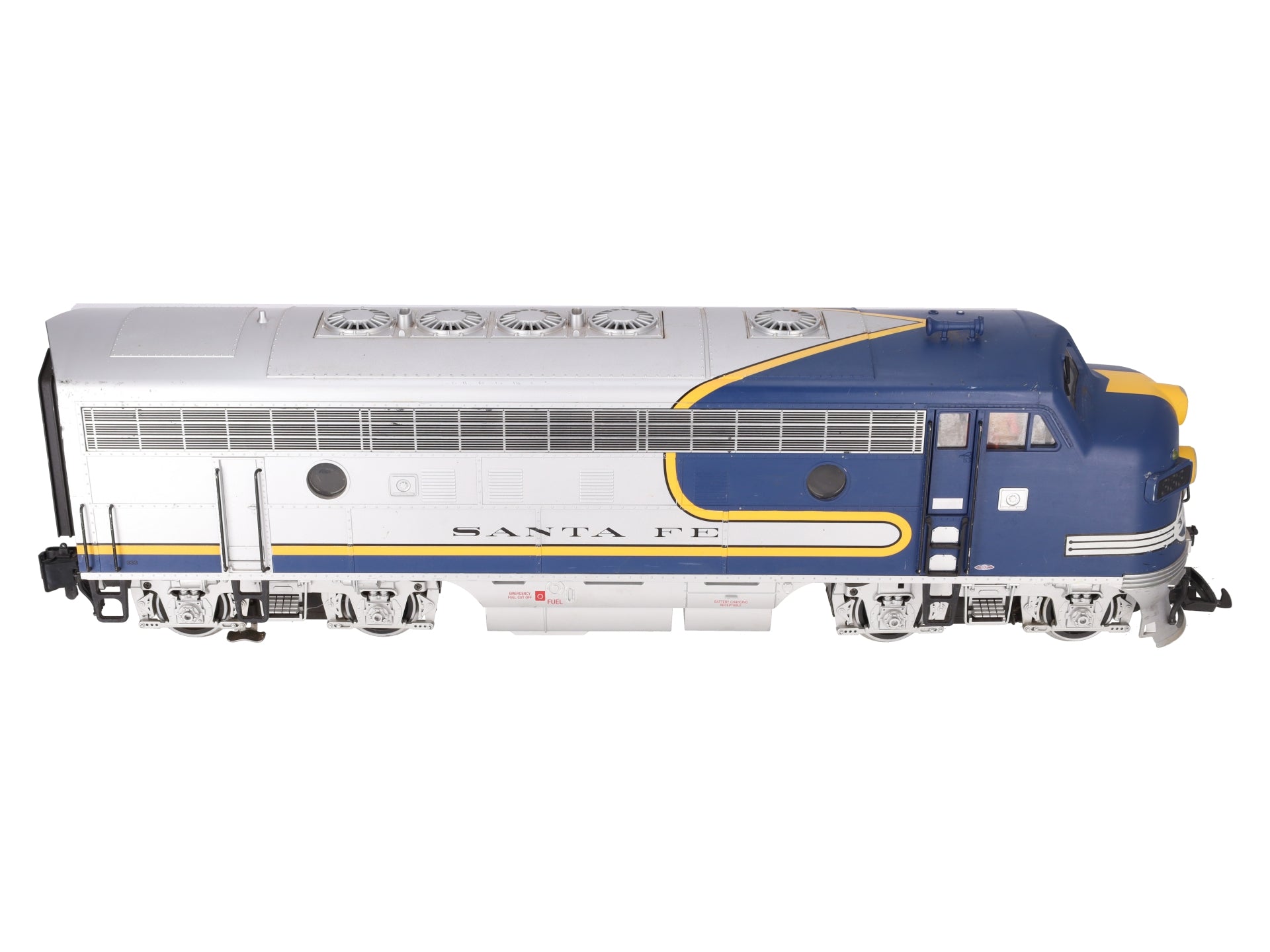 LGB 20577 G ATSF Bluebonnet Powered F7A Unit Diesel Locomotive #333 VG/Box