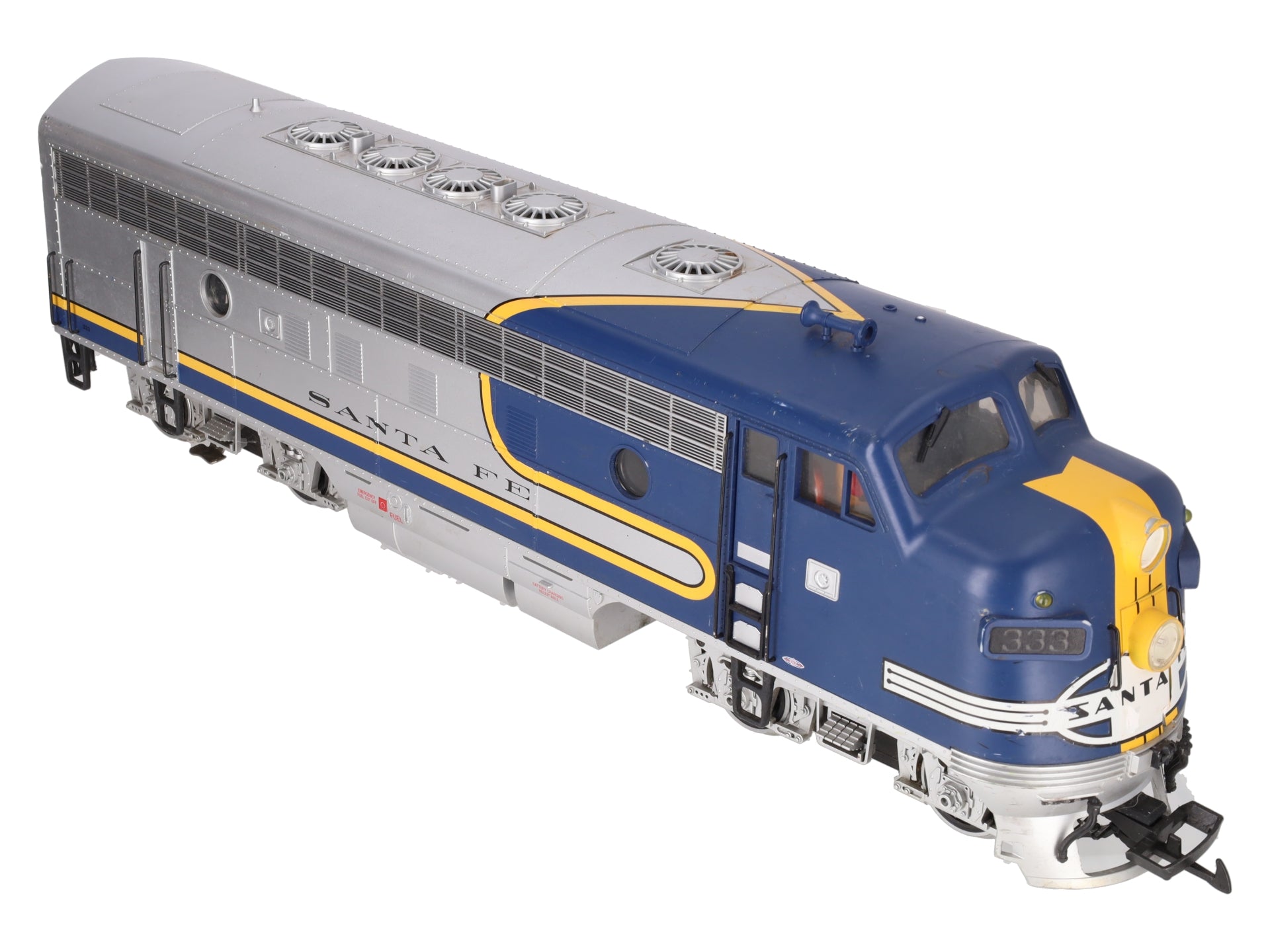 LGB 20577 G ATSF Bluebonnet Powered F7A Unit Diesel Locomotive #333 VG/Box