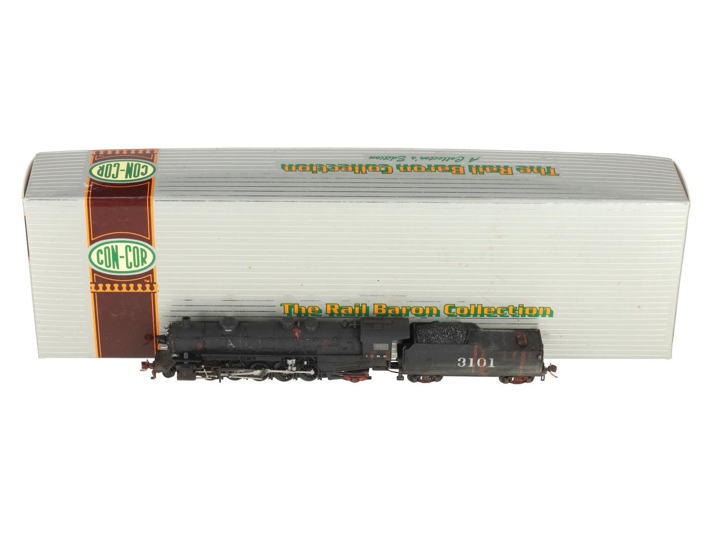 Con-Cor 0001-003902 N IC USRA Heavy 2-10-2 Steam Engine & Tender #3101-Weathered EX/Box