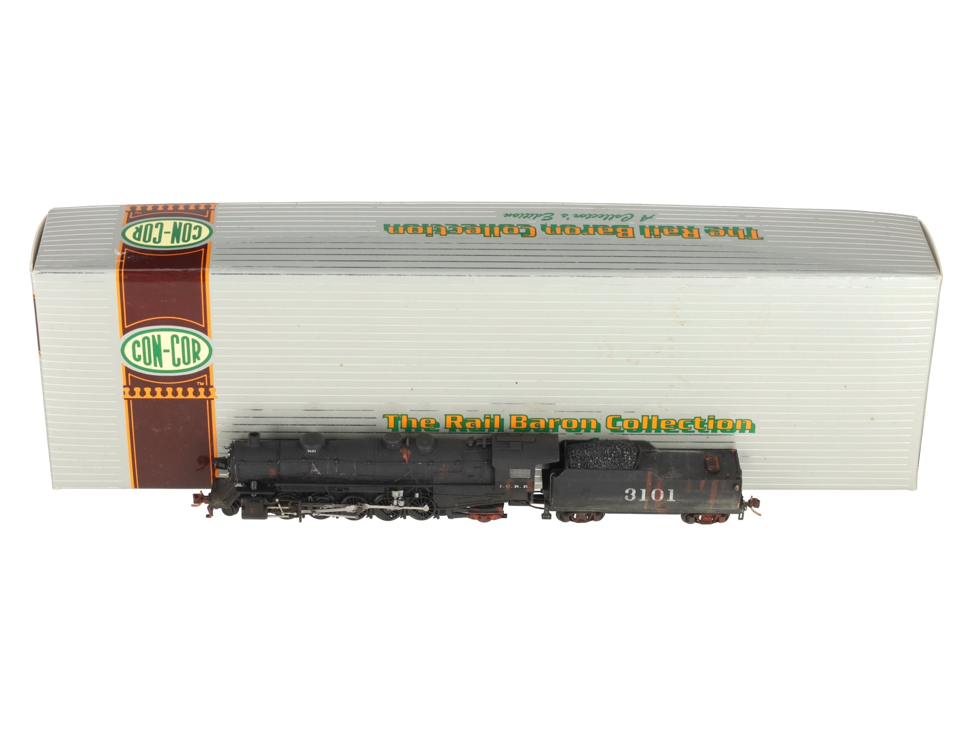 Con-Cor 0001-003902 N IC USRA Heavy 2-10-2 Steam Engine & Tender #3101-Weathered EX/Box