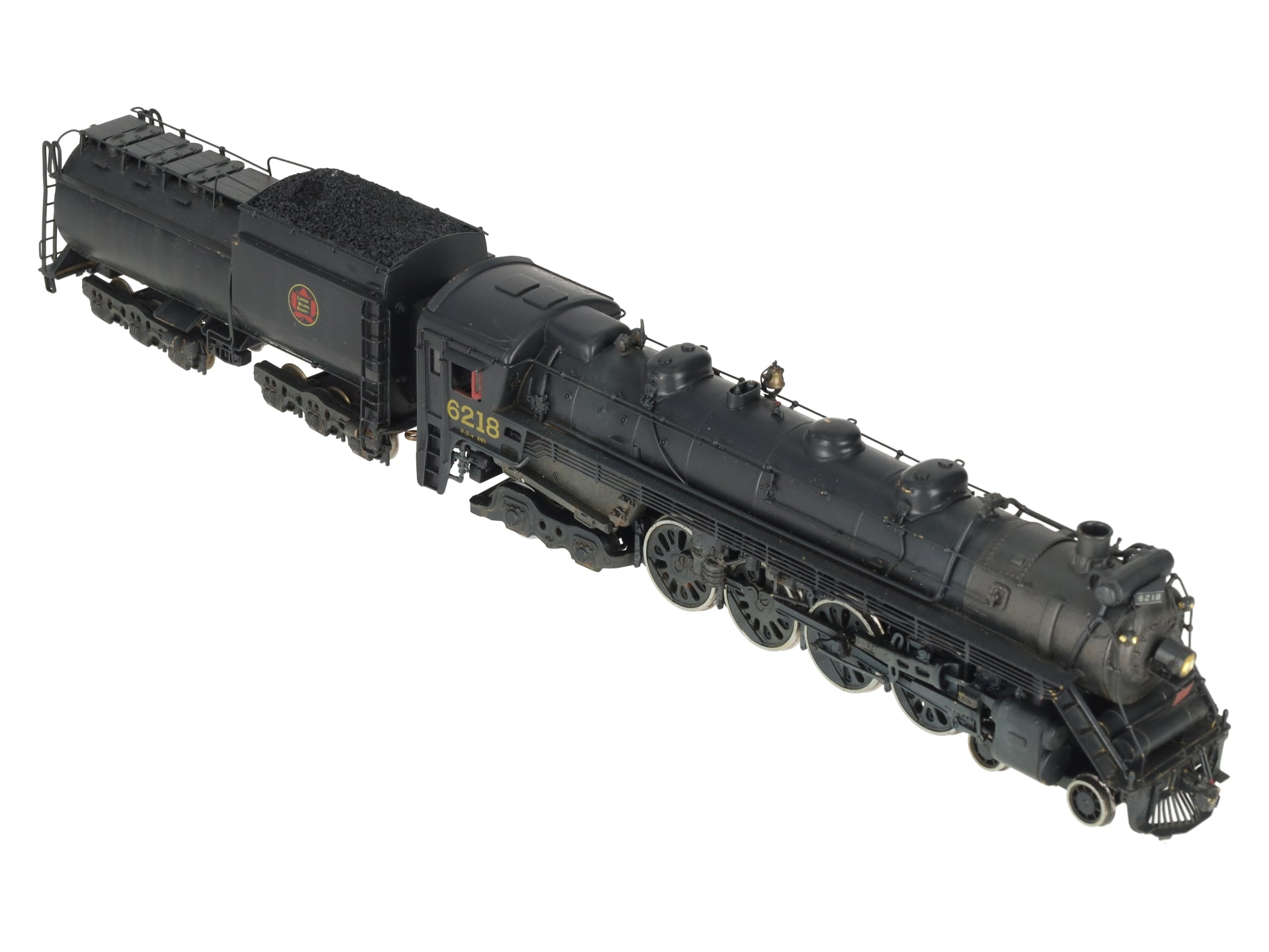 Pacific Fast Mail HO BRASS CNR 4-8-4 U2G Steam Locomotive & Tender -Painted