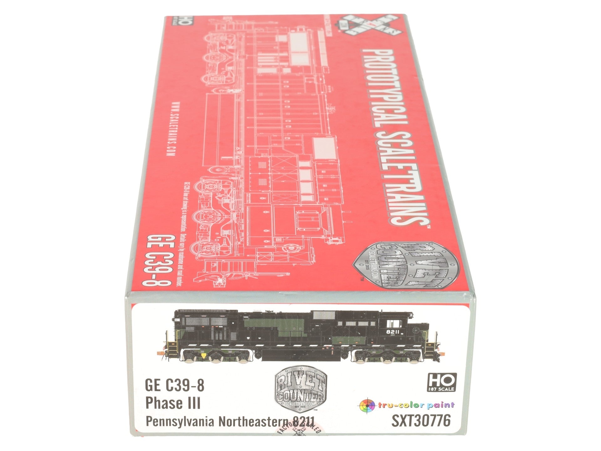 Scale Trains SXT30776 HO Scale Pennsylvania Northeastern GE C39-8 Locomotive LN/Box