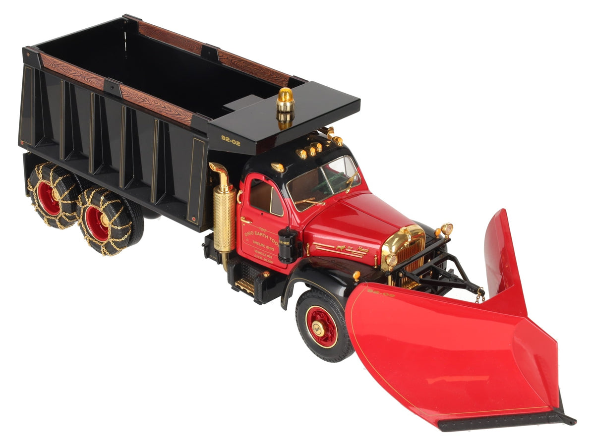 First Gear 1:25 Ohio Earth Tools 1960 Mack 10th Anniversary B Dump Truck w/Plow LN/Box