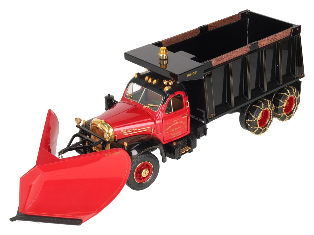 First Gear 1:25 Ohio Earth Tools 1960 Mack 10th Anniversary B Dump Truck w/Plow LN/Box