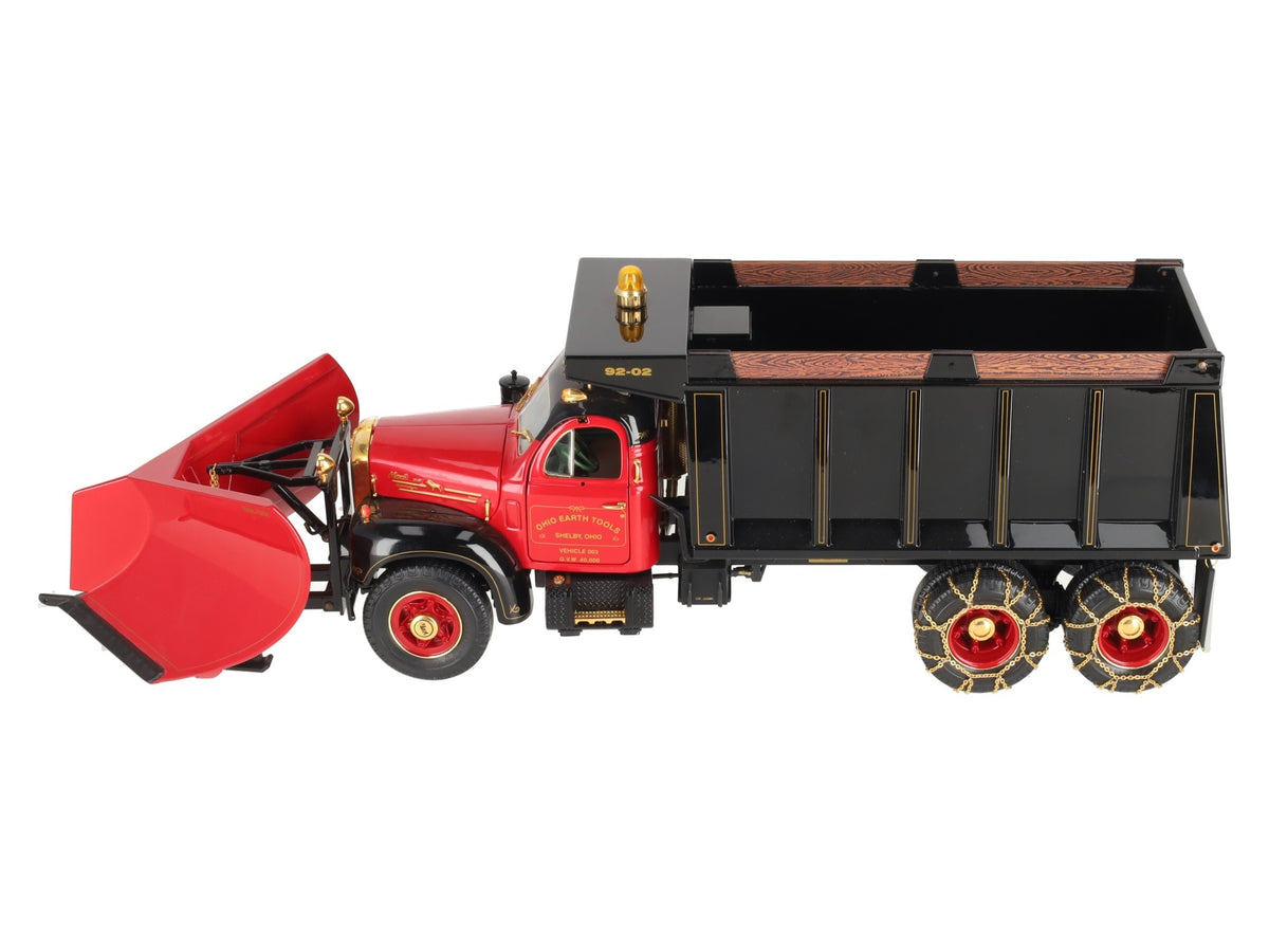 First Gear 1:25 Ohio Earth Tools 1960 Mack 10th Anniversary B Dump Truck w/Plow LN/Box