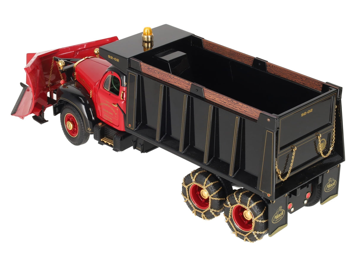 First Gear 1:25 Ohio Earth Tools 1960 Mack 10th Anniversary B Dump Truck w/Plow LN/Box