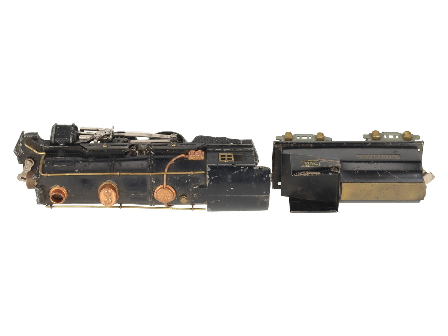 American Flyer 4615-4 Vintage O Gauge 2-4-2 Steam Locomotive & 3194 Tender VG
