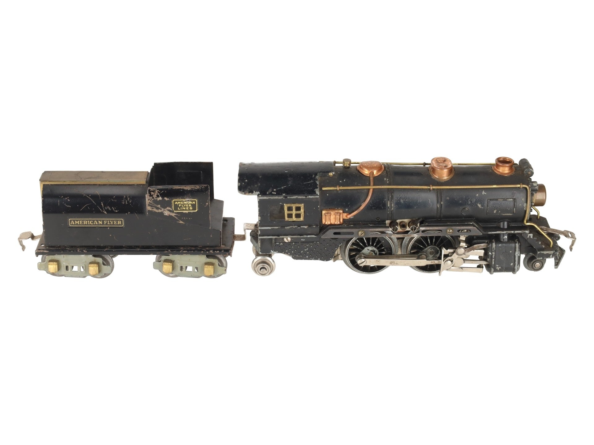 American Flyer 4615-4 Vintage O Gauge 2-4-2 Steam Locomotive & 3194 Tender VG