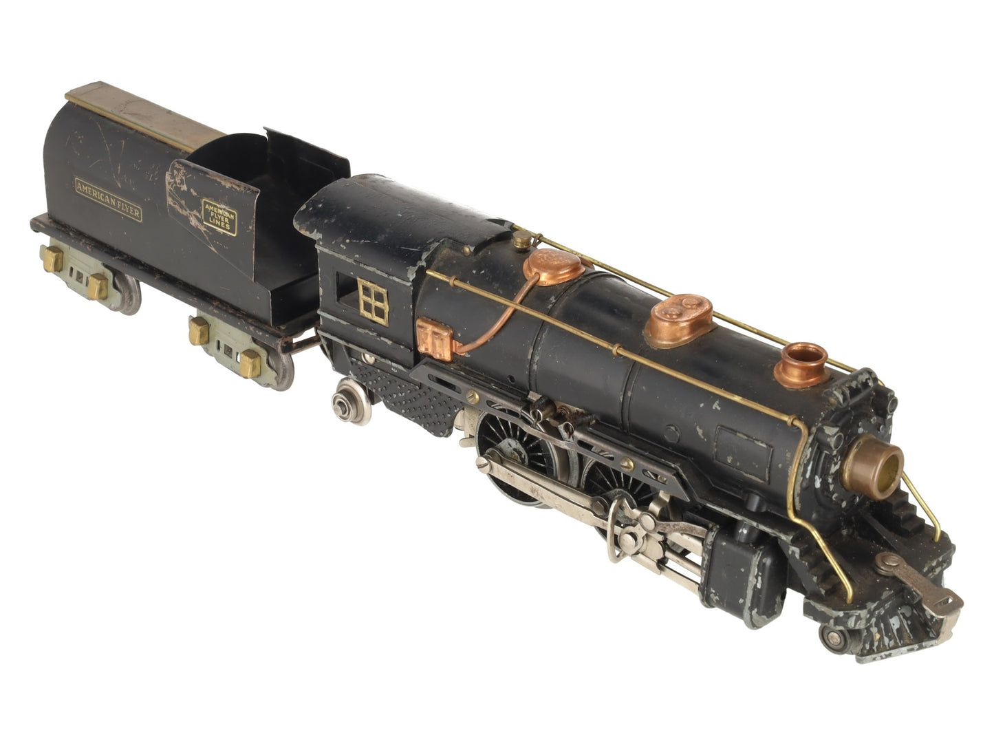 American Flyer 4615-4 Vintage O Gauge 2-4-2 Steam Locomotive & 3194 Tender VG