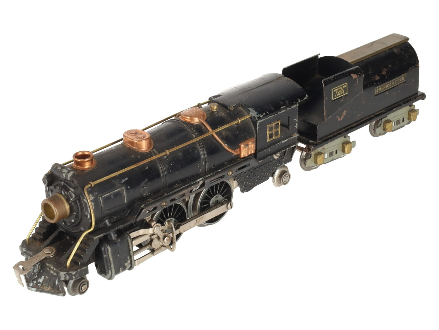 American Flyer 4615-4 Vintage O Gauge 2-4-2 Steam Locomotive & 3194 Tender VG