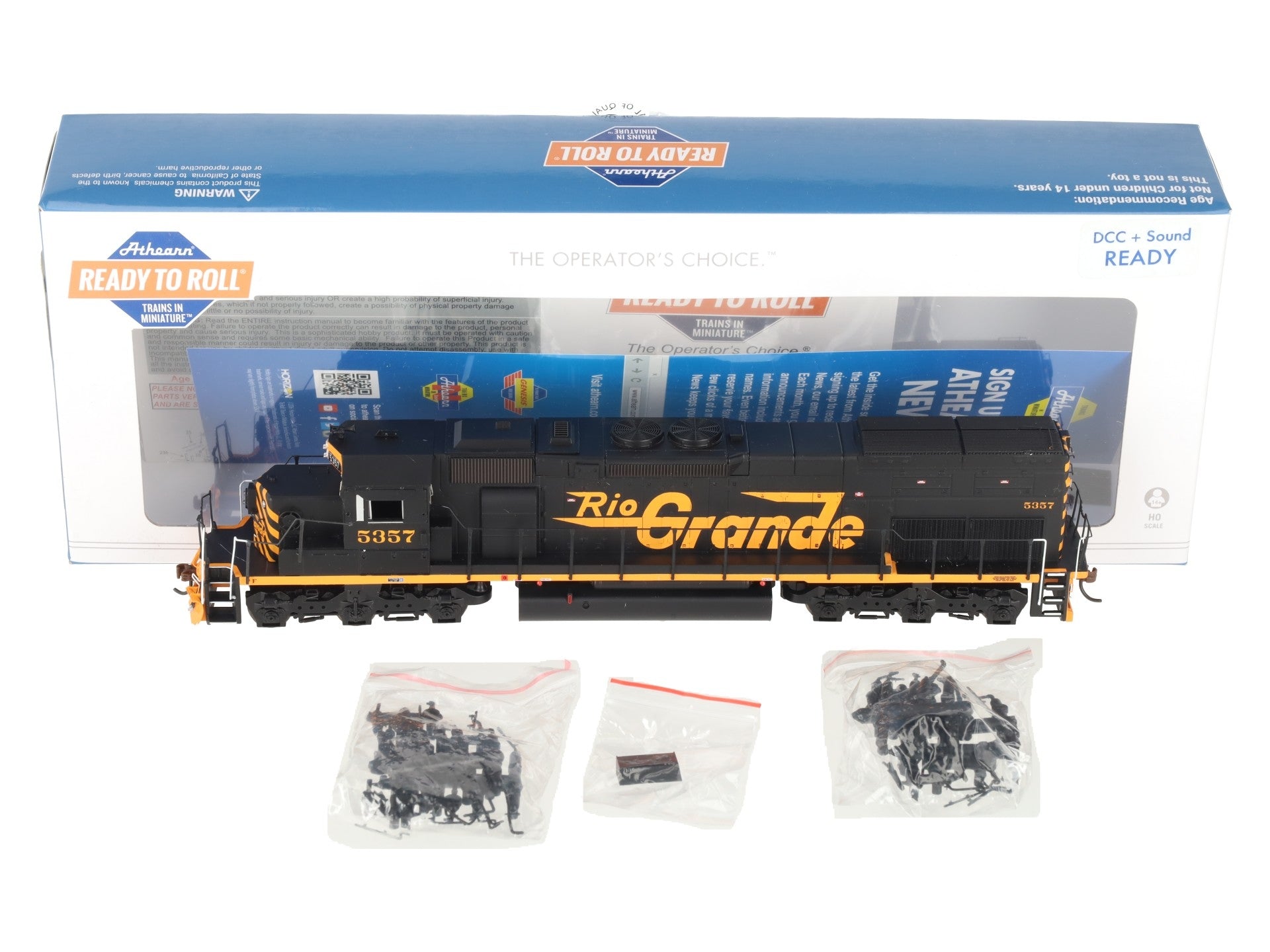 Athearn 86691 HO Denver & Rio Grande Western RTR SD40T-2 Diesel Locomotive #5357 EX/Box