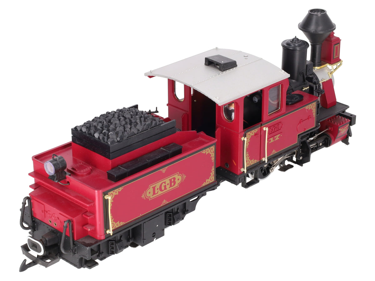 LGB 2217D LGB G Scale Steam Locomotive w/ Tender EX/Box