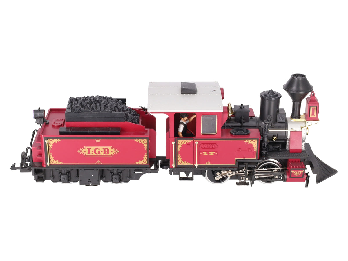 LGB 2217D LGB G Scale Steam Locomotive w/ Tender EX/Box