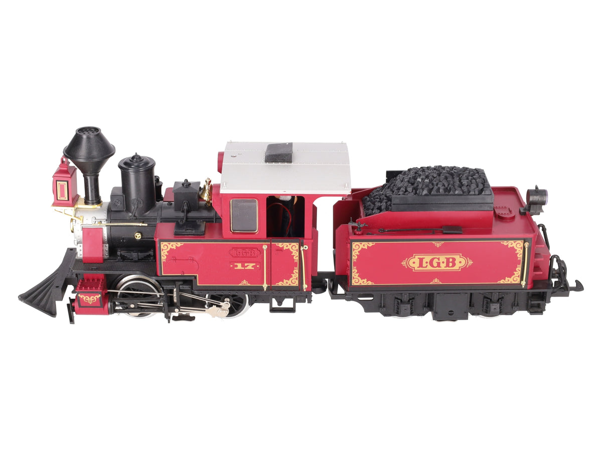 LGB 2217D LGB G Scale Steam Locomotive w/ Tender EX/Box