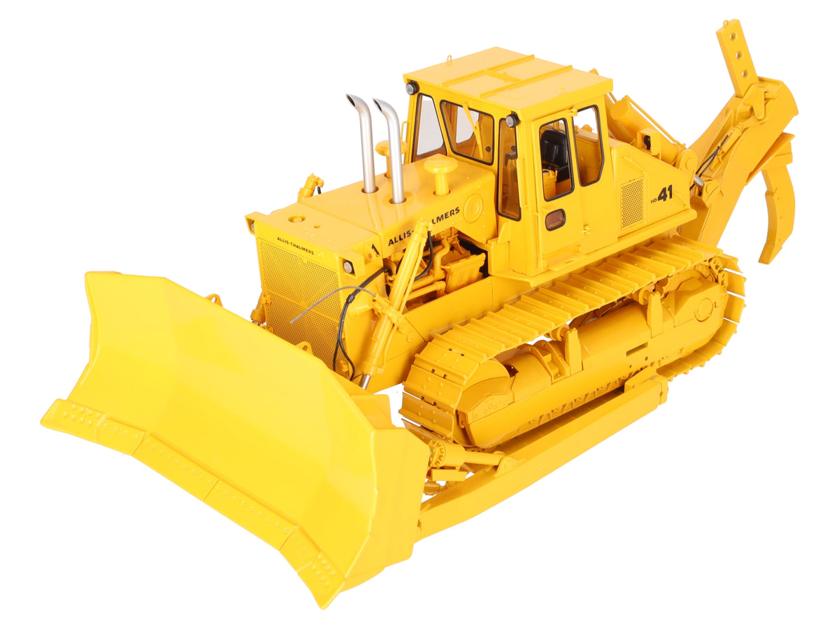 First Gear 40-0163 1:25 Diecast Allis-Chalmers HD-41 Bulldozer w/Blade & Ripper VG/Box