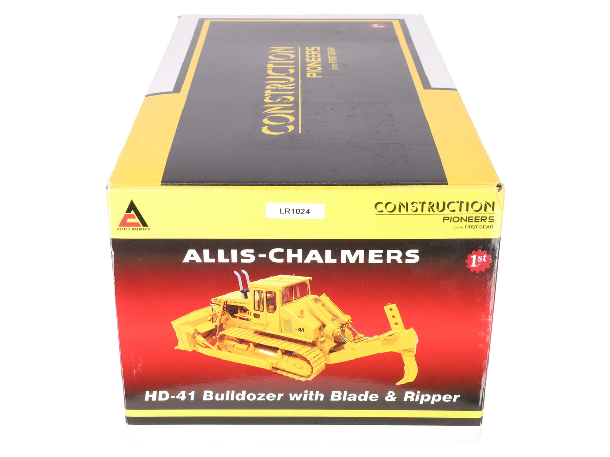 First Gear 40-0163 1:25 Diecast Allis-Chalmers HD-41 Bulldozer w/Blade & Ripper VG/Box