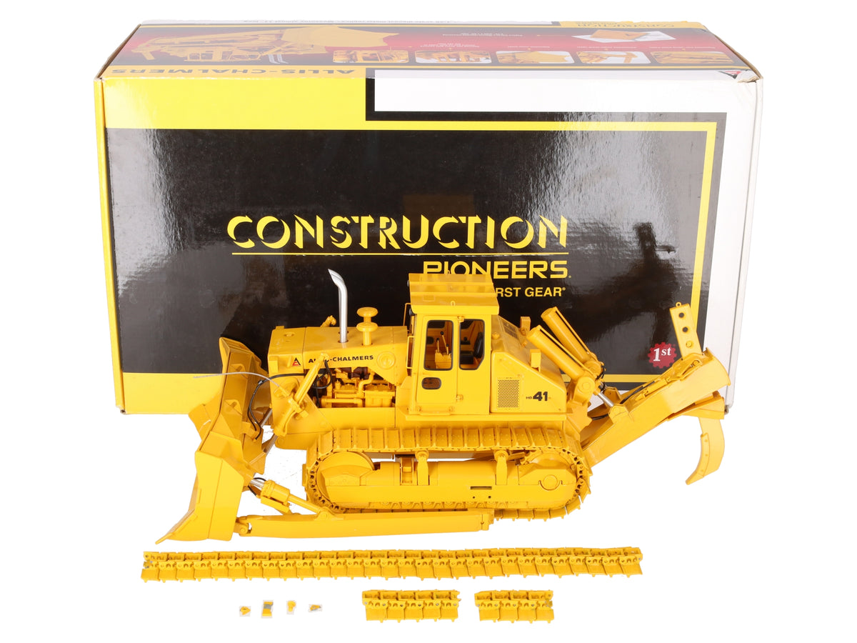 First Gear 40-0163 1:25 Diecast Allis-Chalmers HD-41 Bulldozer w/Blade & Ripper VG/Box