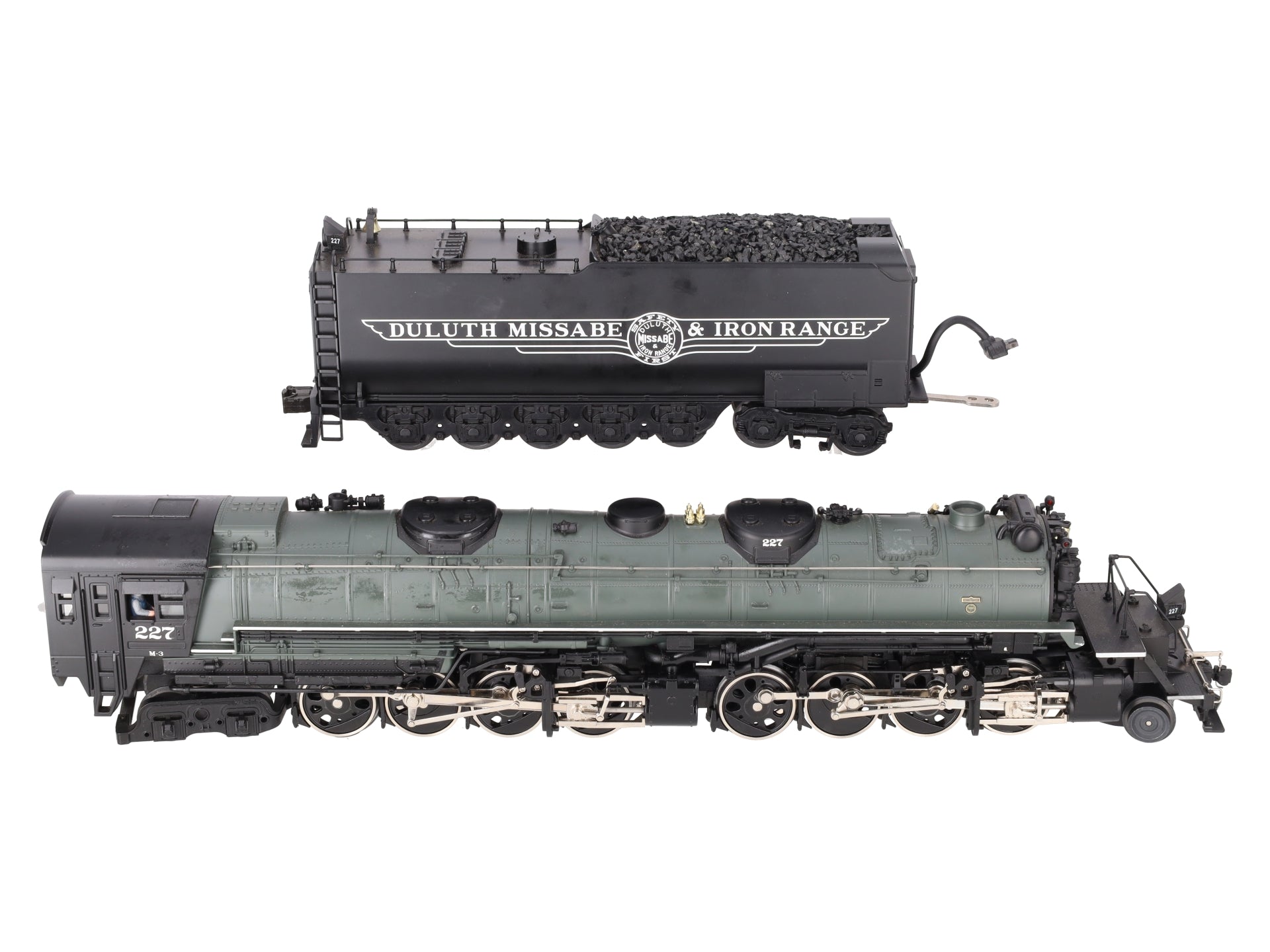 MTH 20-3030-1 O Gauge DM&IR 2-8-8-4 Yellowstone Steam Locomotive w/PS1 #227 EX/Box