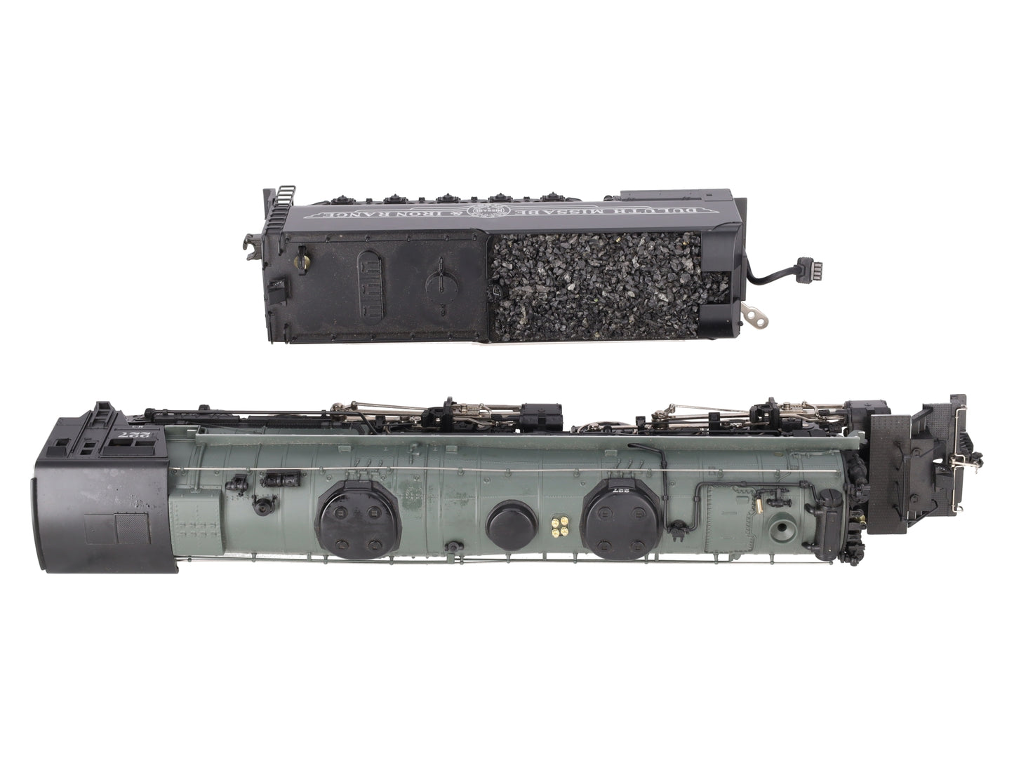 MTH 20-3030-1 O Gauge DM&IR 2-8-8-4 Yellowstone Steam Locomotive w/PS1 #227 EX/Box