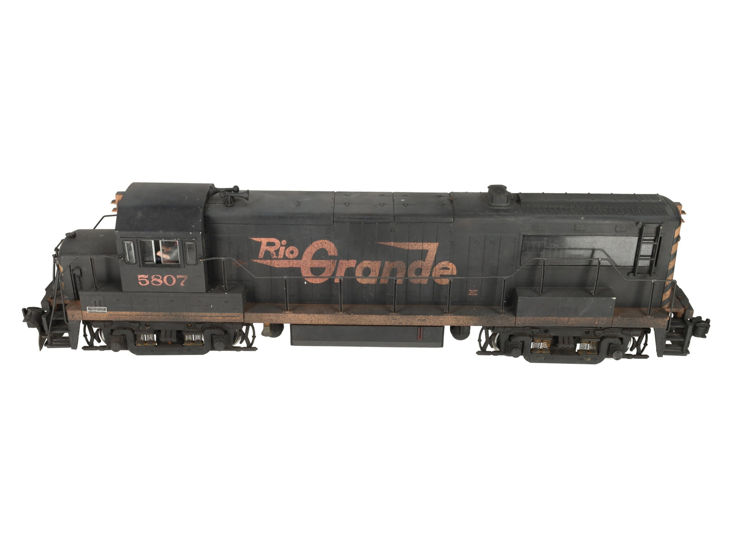 Aristo-Craft 22107 G Custom Weathered Rio Grande U25B Diesel Locomotive #5807 VG
