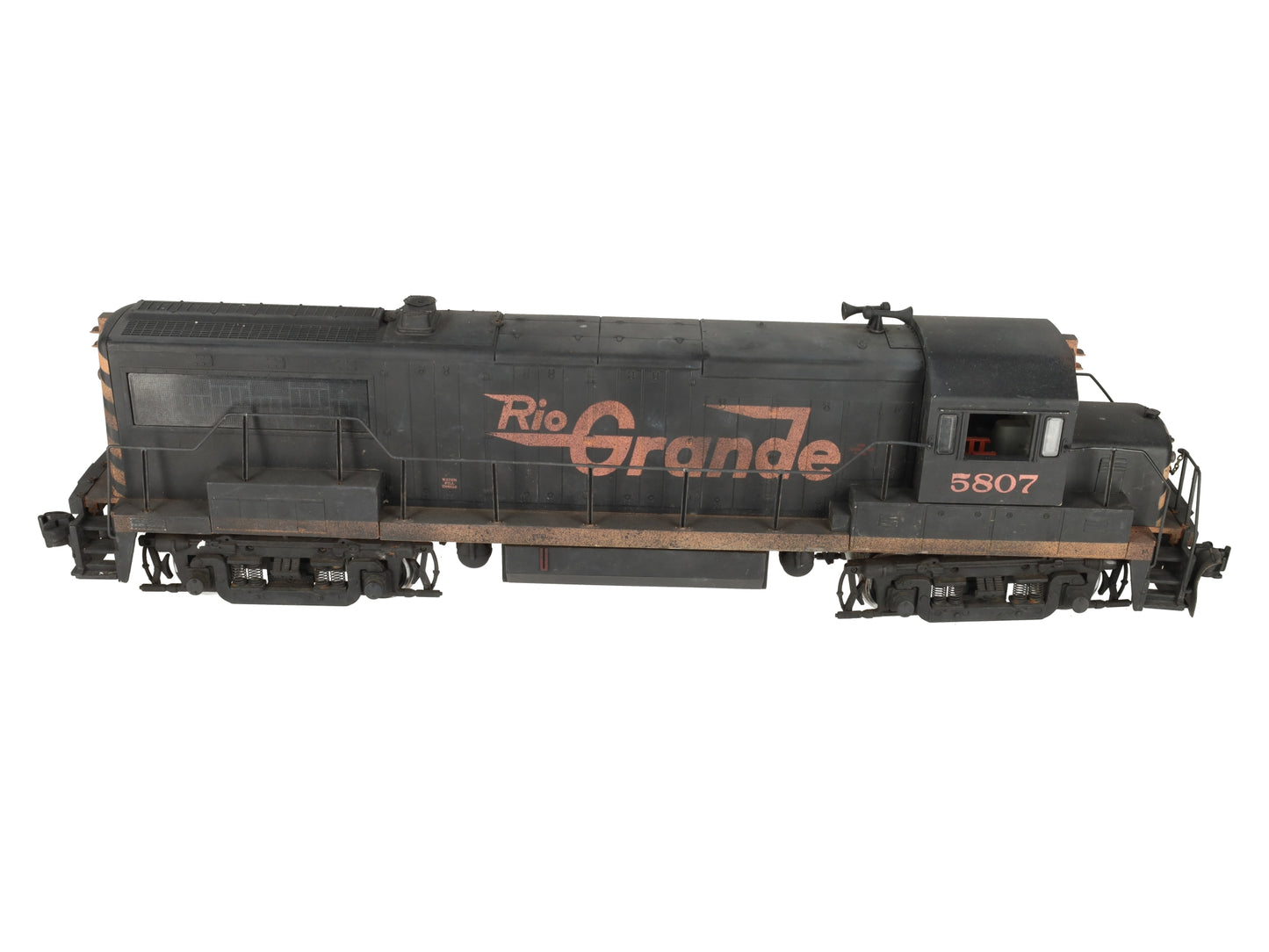 Aristo-Craft 22107 G Custom Weathered Rio Grande U25B Diesel Locomotive #5807 VG