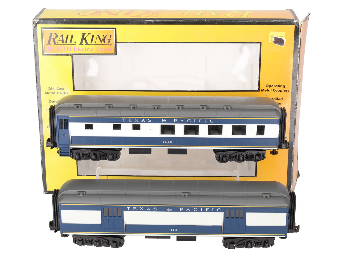 MTH 30-6224 O Texas & Pacific Madison Baggage/Diner Set LN/Box