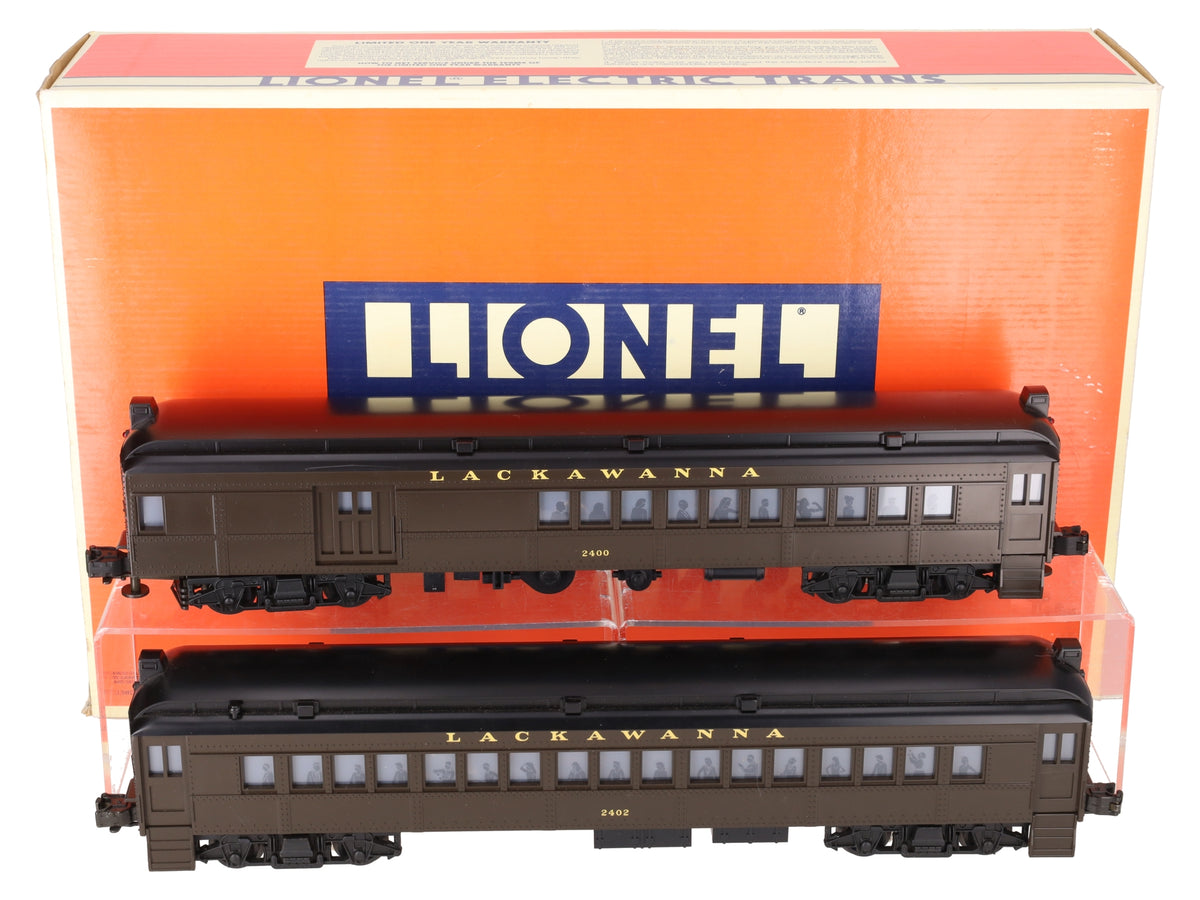 Lionel 6-18305 O Gauge Lackawanna Non-Powered Multiple-Unit Commuter Car Set LN/Box
