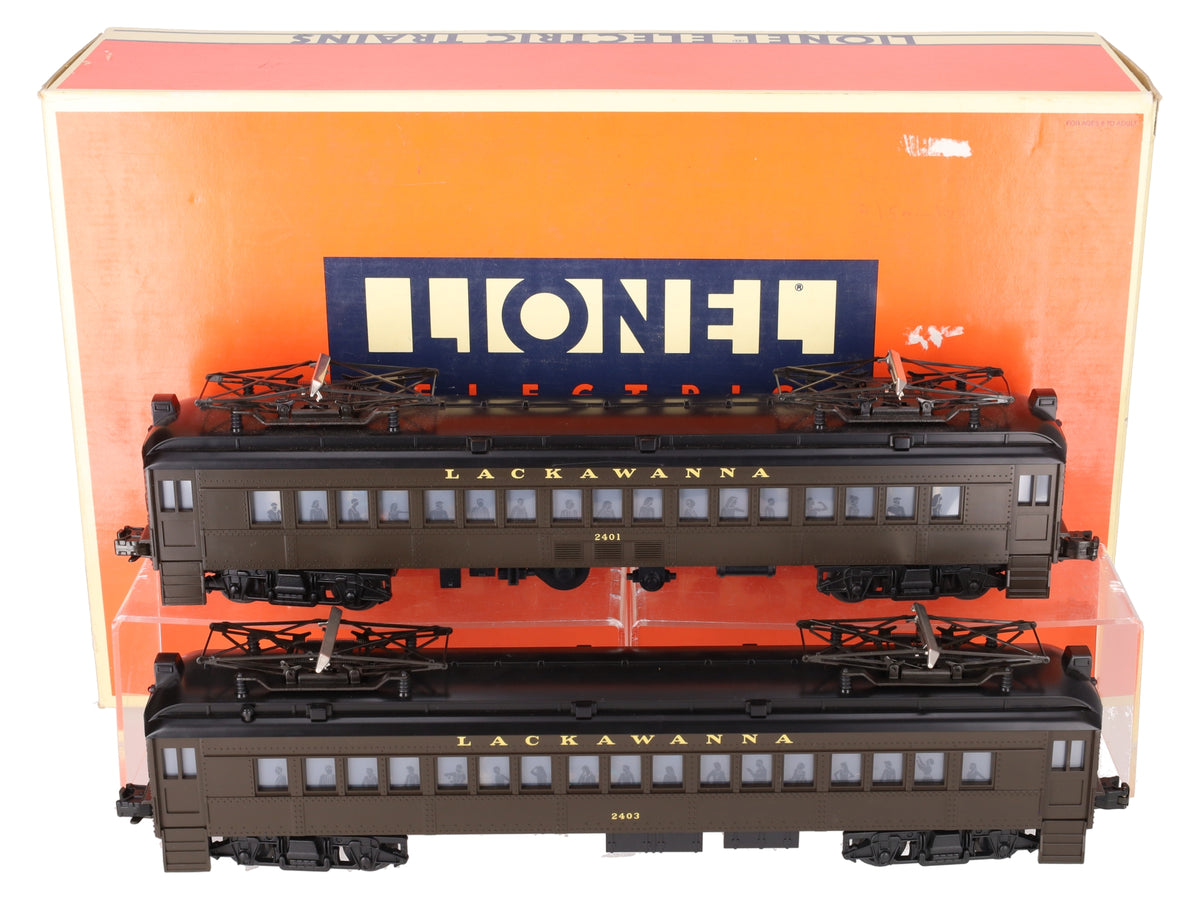 Lionel 6-18304 O Gauge Lackawanna Multiple-Unit Powered Commuter Cars Set LN/Box