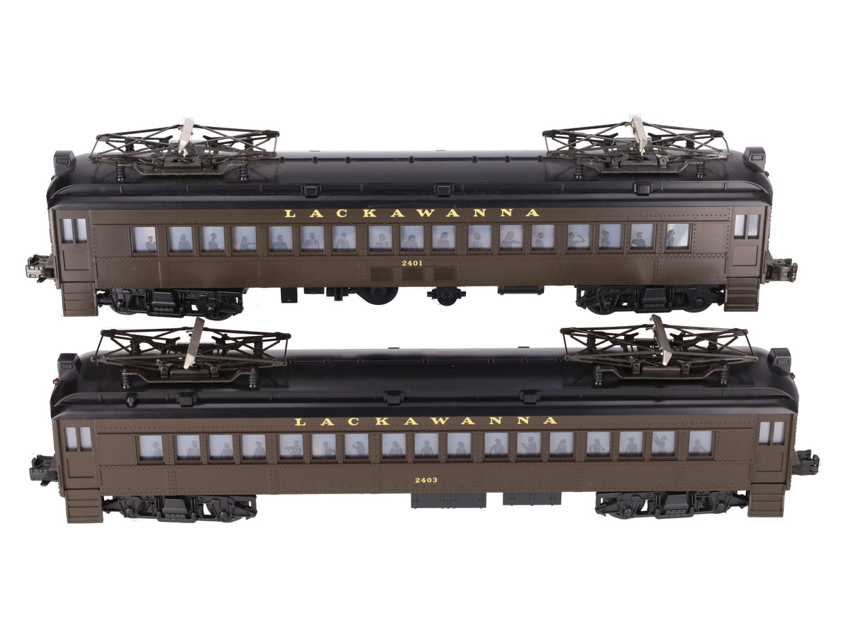 Lionel 6-18304 O Gauge Lackawanna Multiple-Unit Powered Commuter Cars Set LN/Box