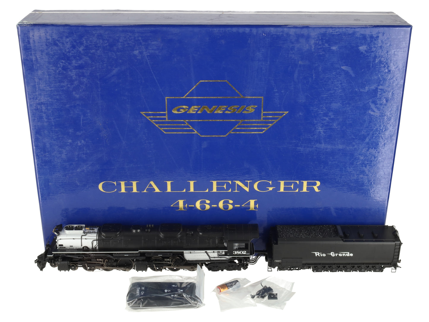 Athearn G9123 HO Denver and Rio Grande Western 4-6-6-4 with DCC & Sound #3802 EX/Box
