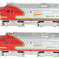 K-Line K2126 O Gauge Santa Fe Alco AA Diesel Locomotive Set #2126/2128 EX/Box