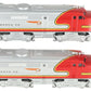 K-Line K2126 O Gauge Santa Fe Alco AA Diesel Locomotive Set #2126/2128 EX/Box