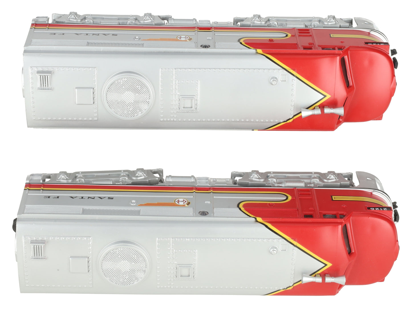 K-Line K2126 O Gauge Santa Fe Alco AA Diesel Locomotive Set #2126/2128 EX/Box