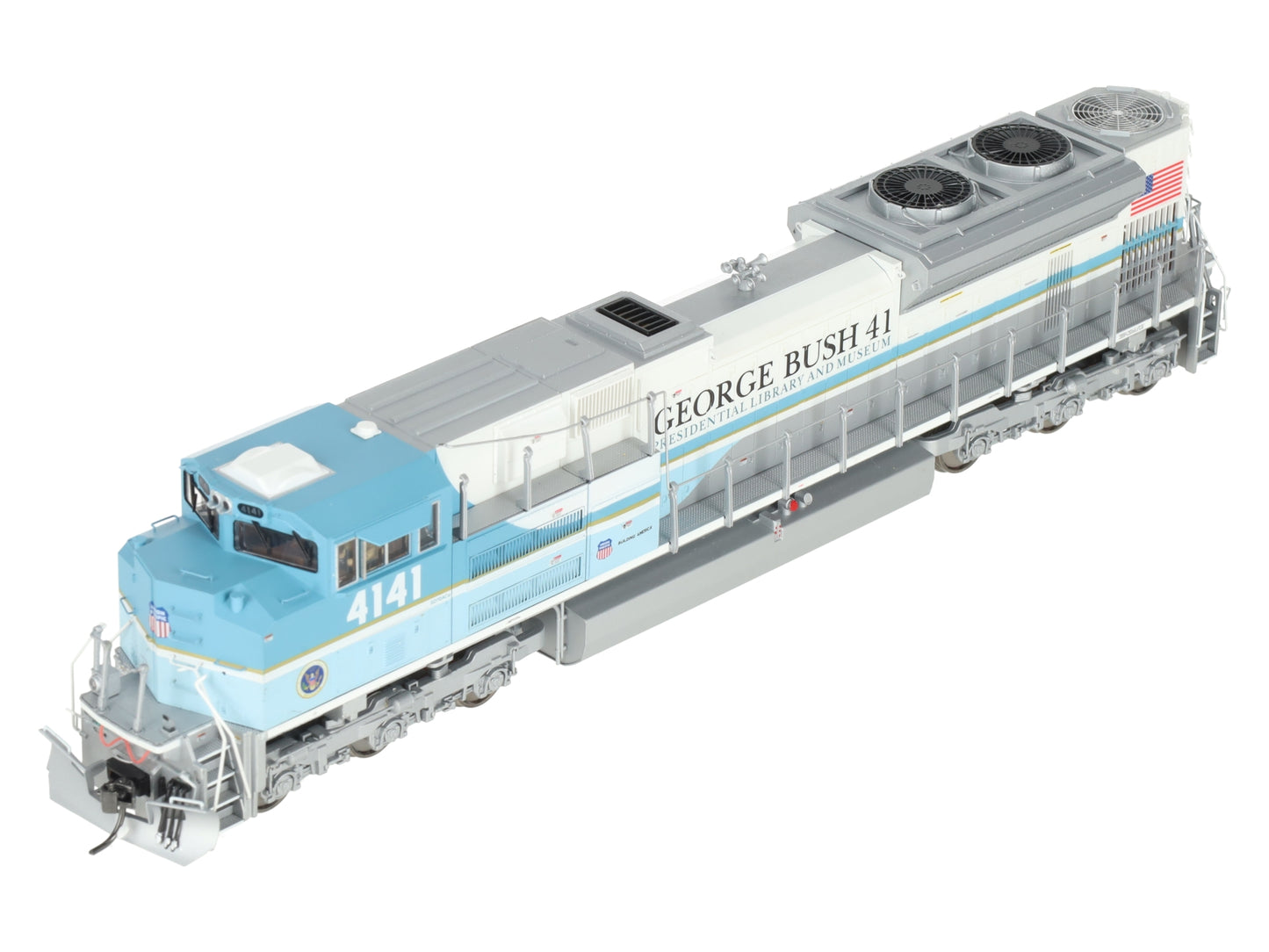 MTH 80-2282-1 HO George Bush SD70ACe Diesel Locomotive w/Sound #4141 EX/Box