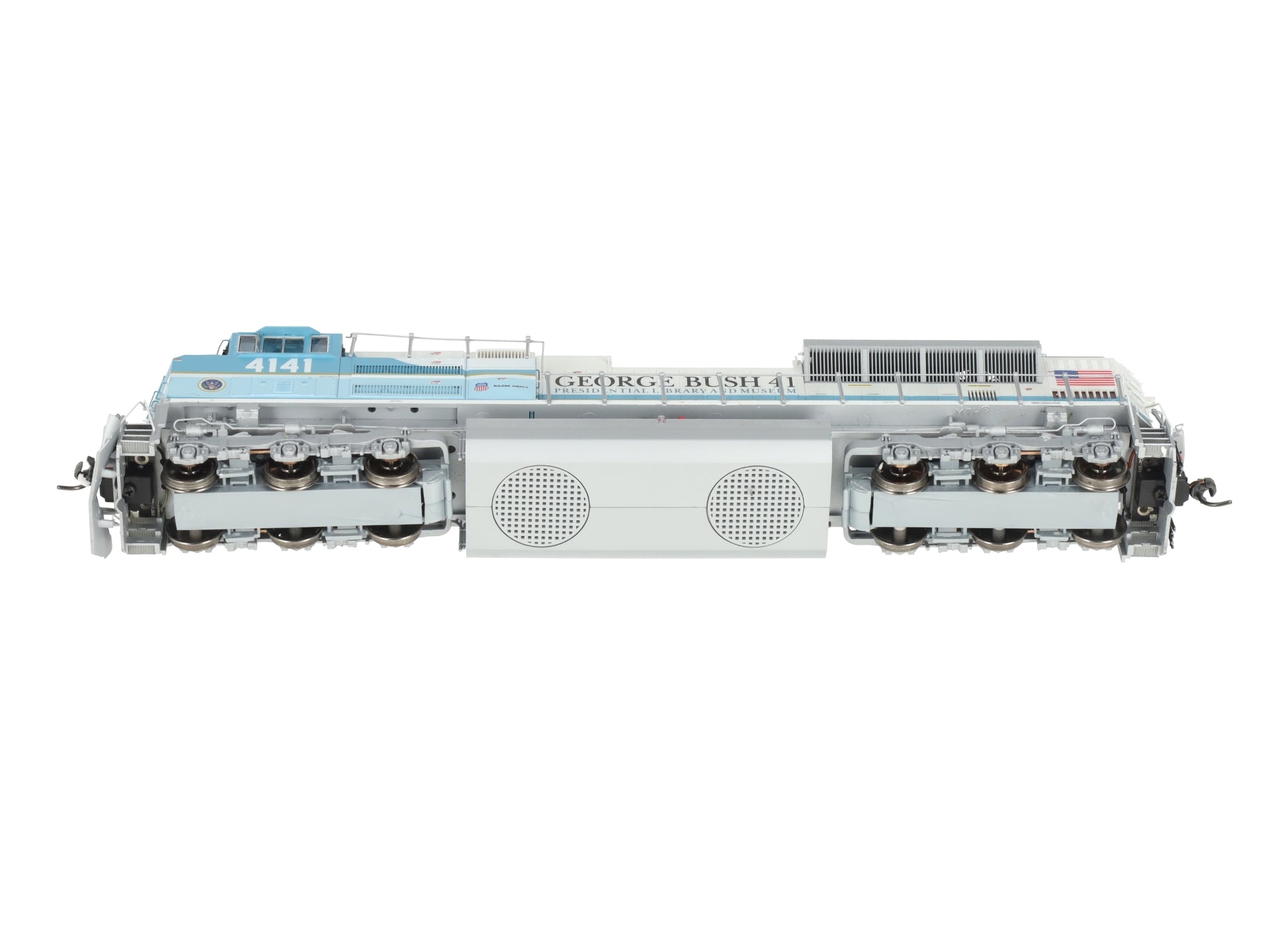 MTH 80-2282-1 HO George Bush SD70ACe Diesel Locomotive w/Sound #4141 EX/Box