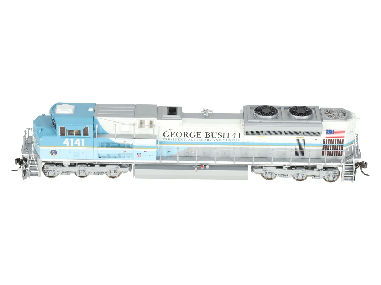 MTH 80-2282-1 HO George Bush SD70ACe Diesel Locomotive w/Sound #4141 EX/Box